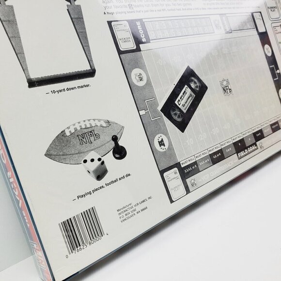 VCR Quarterback Game Board 1986 Vintage NFL Football Interactive VHS Sealed NIB - Picture 10 of 11